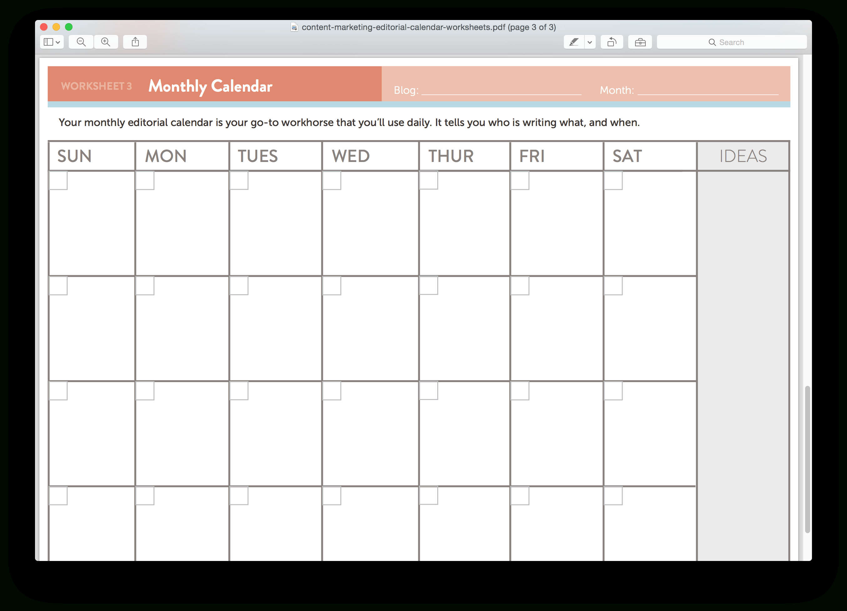 Social Media Calendar Spreadsheet Db excel