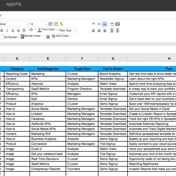 Social Media Spreadsheet Inside Social Media Tracking Spreadsheet 
