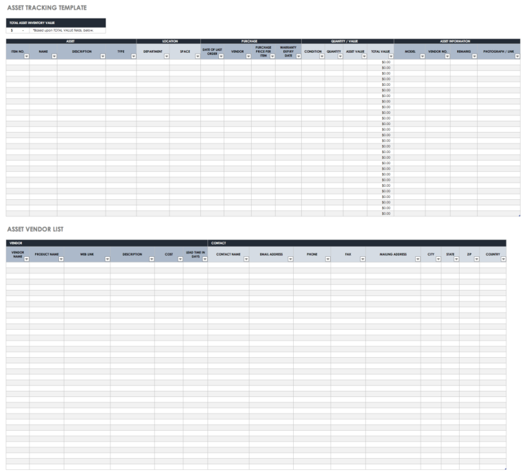 Software License Tracking Spreadsheet inside Free Excel Inventory