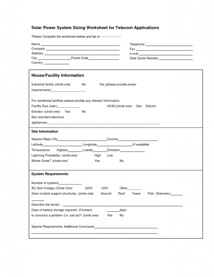 Solar Pv Calculator Spreadsheet For Solar Sizing Worksheet As Well Pv Calculator With Battery Plus