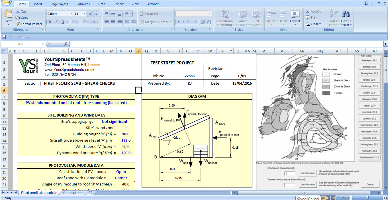 Solar Pv Calculator Spreadsheet Db excel