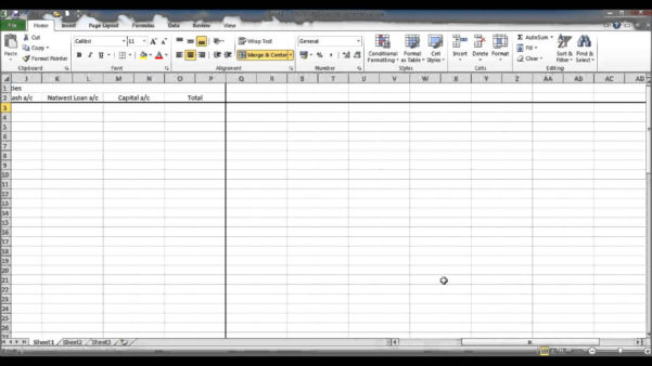 Sole Trader Spreadsheet Template intended for Basic Accounting ...