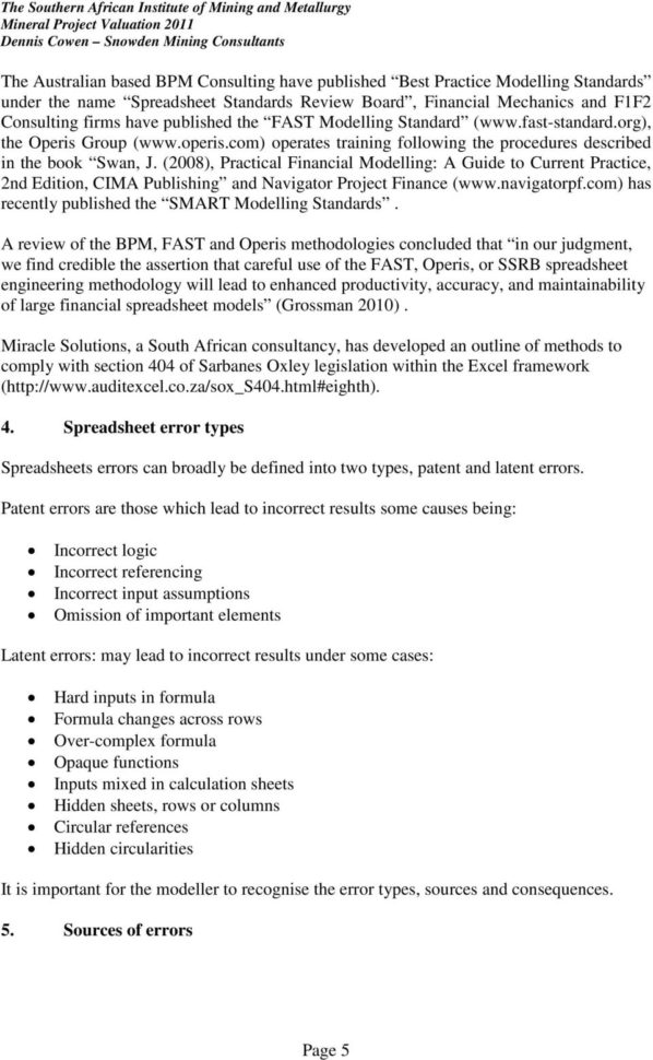 Solvency Ii Standard Formula Spreadsheet For D A Cowen Snowden Mining Industry Consultants Pdf Solvency Ii Standard Formula Spreadsheet For D A Cowen Snowden Mining Industry Consultants Pdf