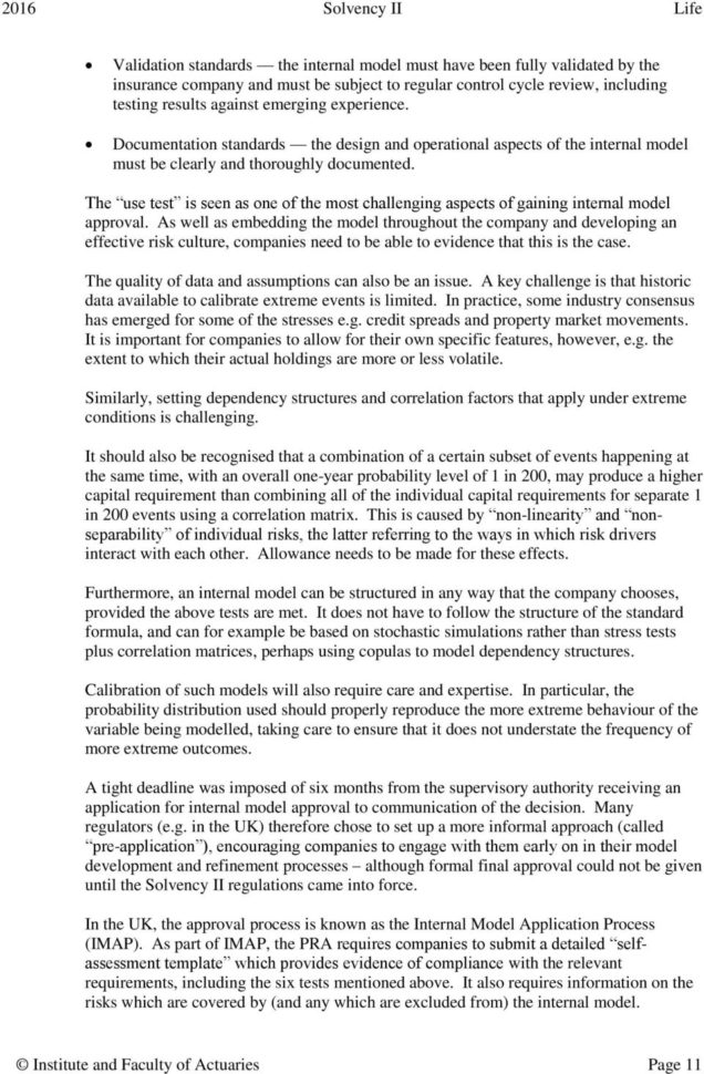 Solvency Ii Standard Formula Spreadsheet Intended For Solvency Ii Life Insurance  Pdf