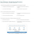Sop Spreadsheet With Regard To Quiz  Worksheet  Standard Operating Procedures  Study