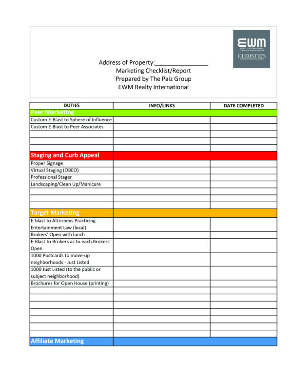 Sphere Of Influence Spreadsheet With Regard To Marketing Plans 