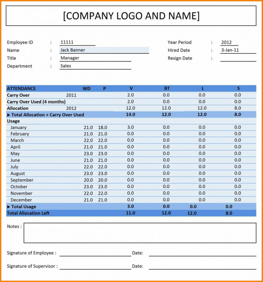 Spreadsheet Attendance Template In Employee Attendance Tracking Spreadsheet 5 Credit Excel Template