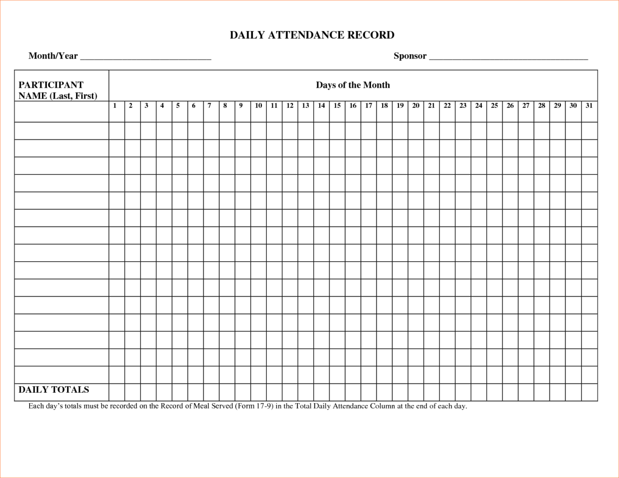 Spreadsheet Attendance Template Throughout Employee Attendance Tracking Spreadsheet And 5 Attendance Record Spreadsheet Attendance Template Throughout Employee Attendance Tracking Spreadsheet And 5 Attendance Record