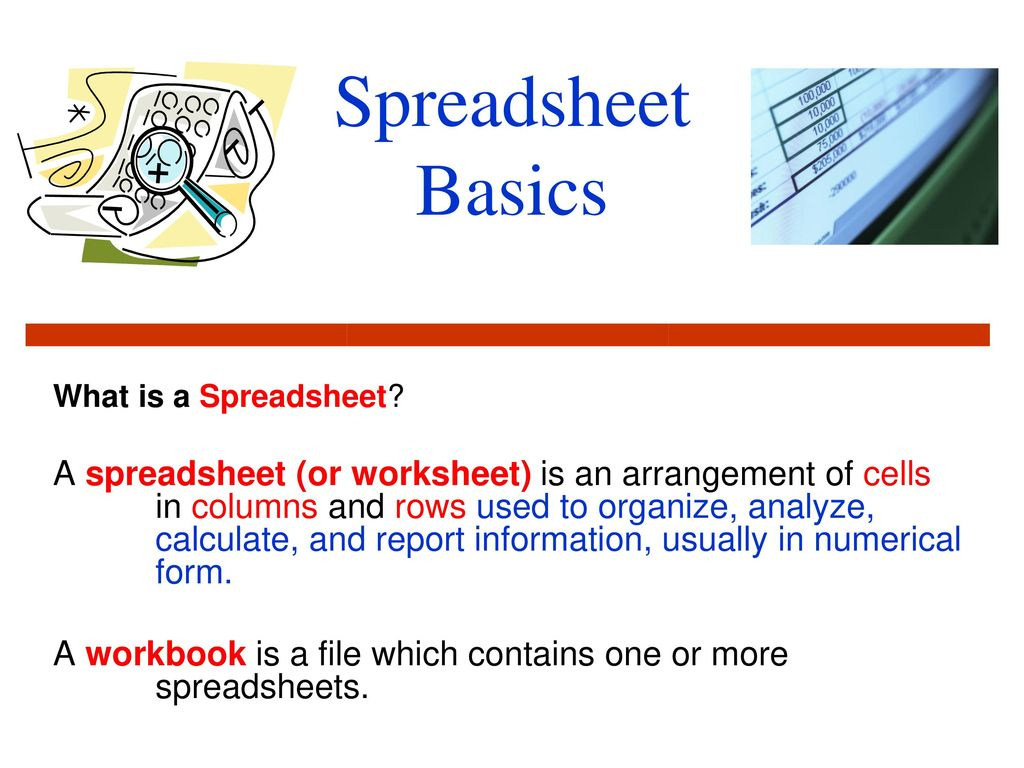 Spreadsheet Basics Ppt Inside Spreadsheet Basics What Is A Spreadsheet?  Ppt Download