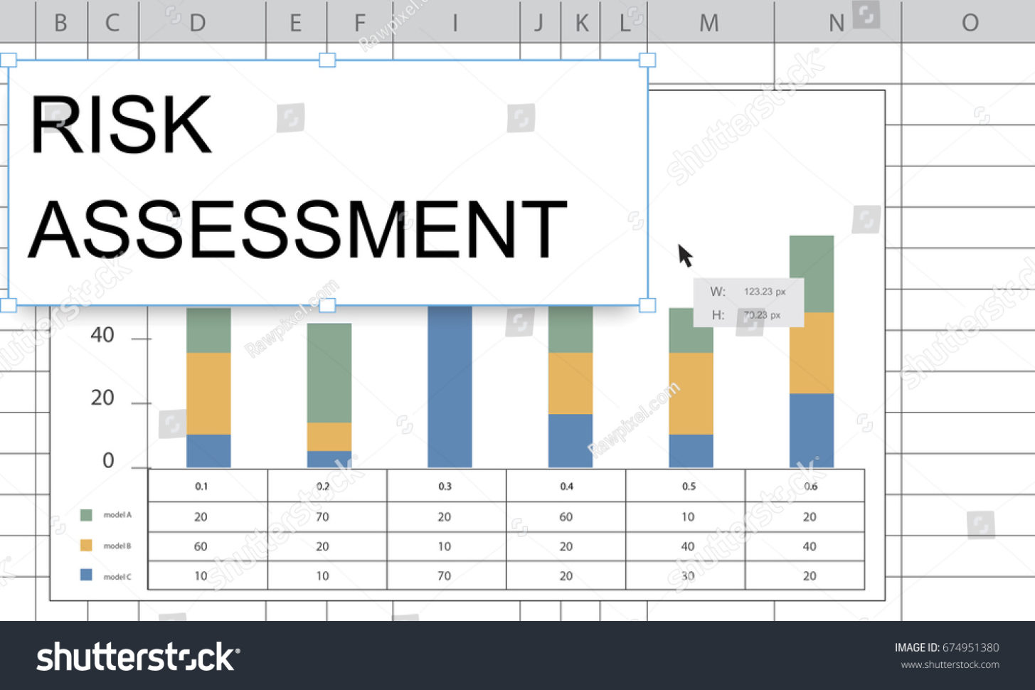 Spreadsheet Chart Within Royalty Free Stock Illustration Of Risk Assessment Graph Chart