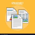 Spreadsheet Design Inside Spreadsheet Design Business And Infographic Vector Image