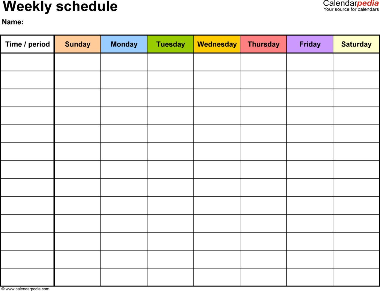 work schedule generator