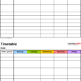 Spreadsheet Exam In Timetables As Free Printable Templates For Microsoft Excel
