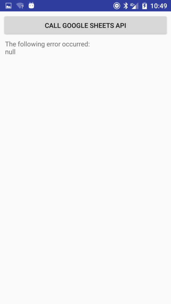 Spreadsheet For Android Pertaining To Google Spreadsheet Quickstart Example For Android Apiv4 Doesn't