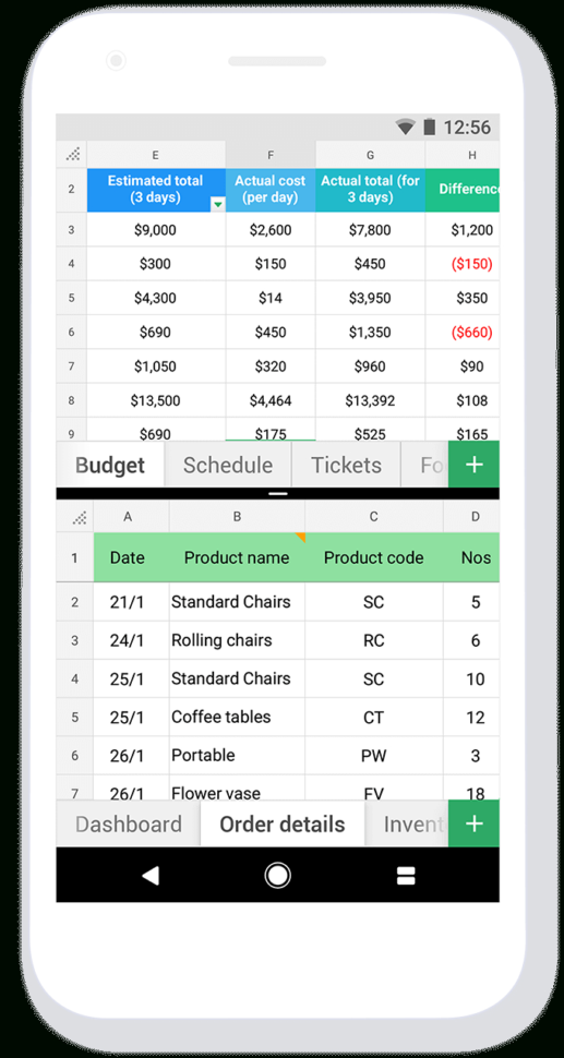 Spreadsheet For Android Phone Pertaining To Supported Android Features Zoho Sheet Spreadsheet For Android Phone Pertaining To Supported Android Features Zoho Sheet