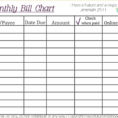 Spreadsheet For Bill Tracking Regarding Bill Tracking Template  Kasare.annafora.co