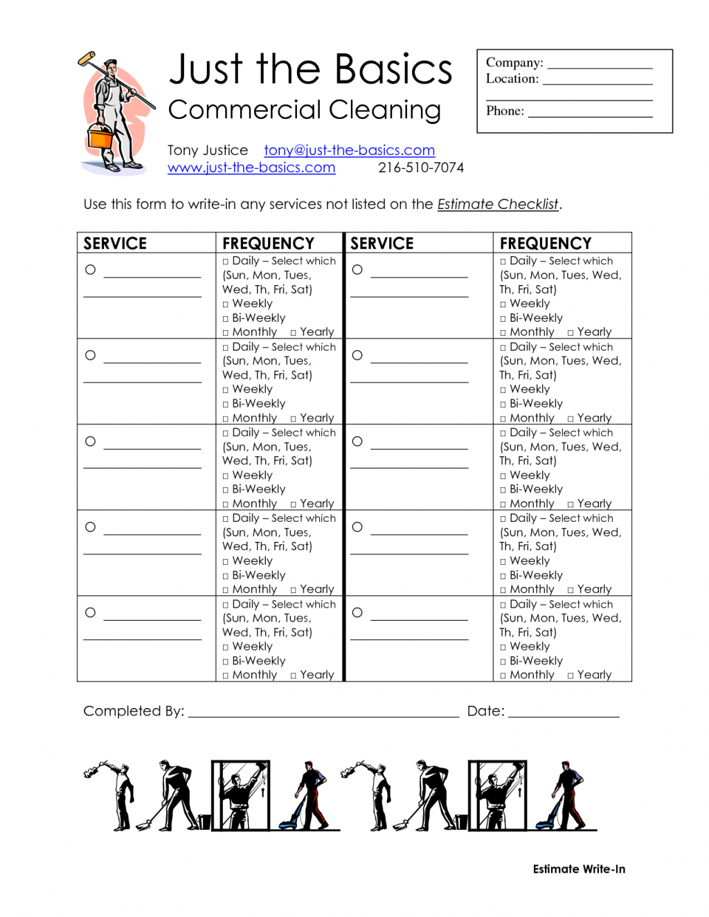 Spreadsheet For Cleaning Business Within Example Of Spreadsheet For Cleaning Business Commercial Checklist