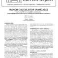 Spreadsheet For Cow Calf Operation With Regard To Ranch Calculator Rancalc For Lotus123 And Compatible