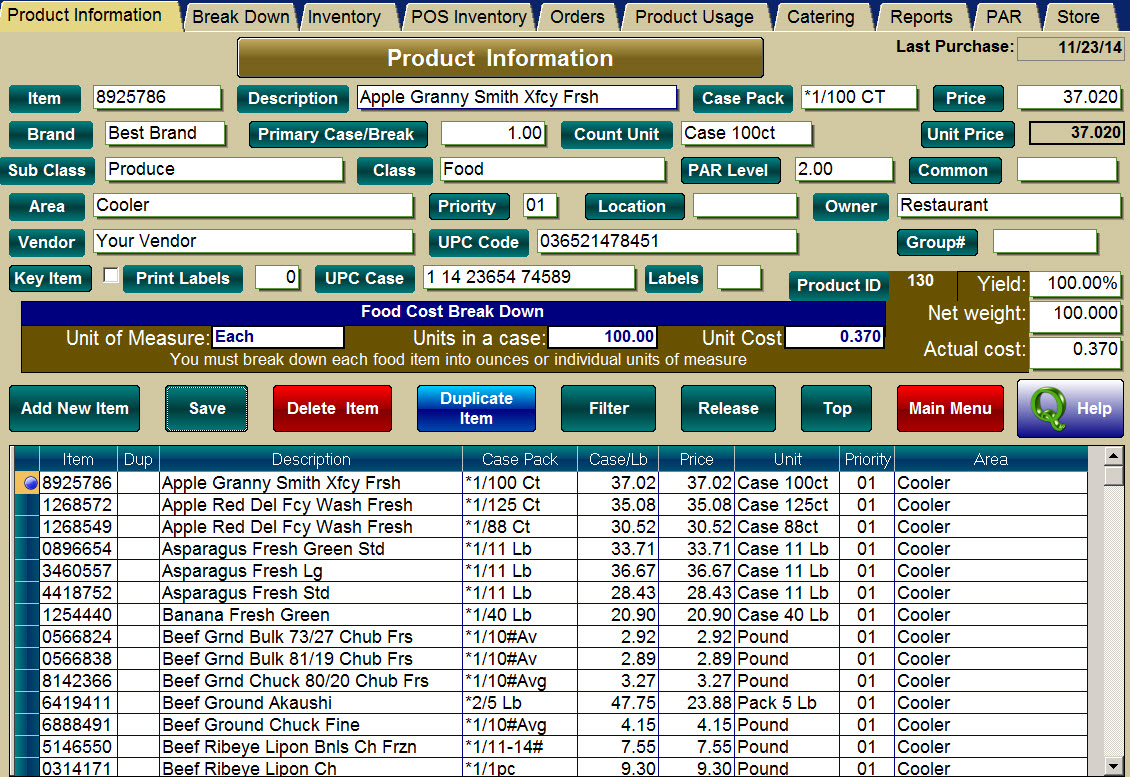 Spreadsheet For Restaurant Management With Regard To Free Restaurant Inventory Spreadsheet Xls Management Download