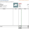 Spreadsheet For Trucking Company For Sample Invoice For Trucking Company Trucking Invoice Template