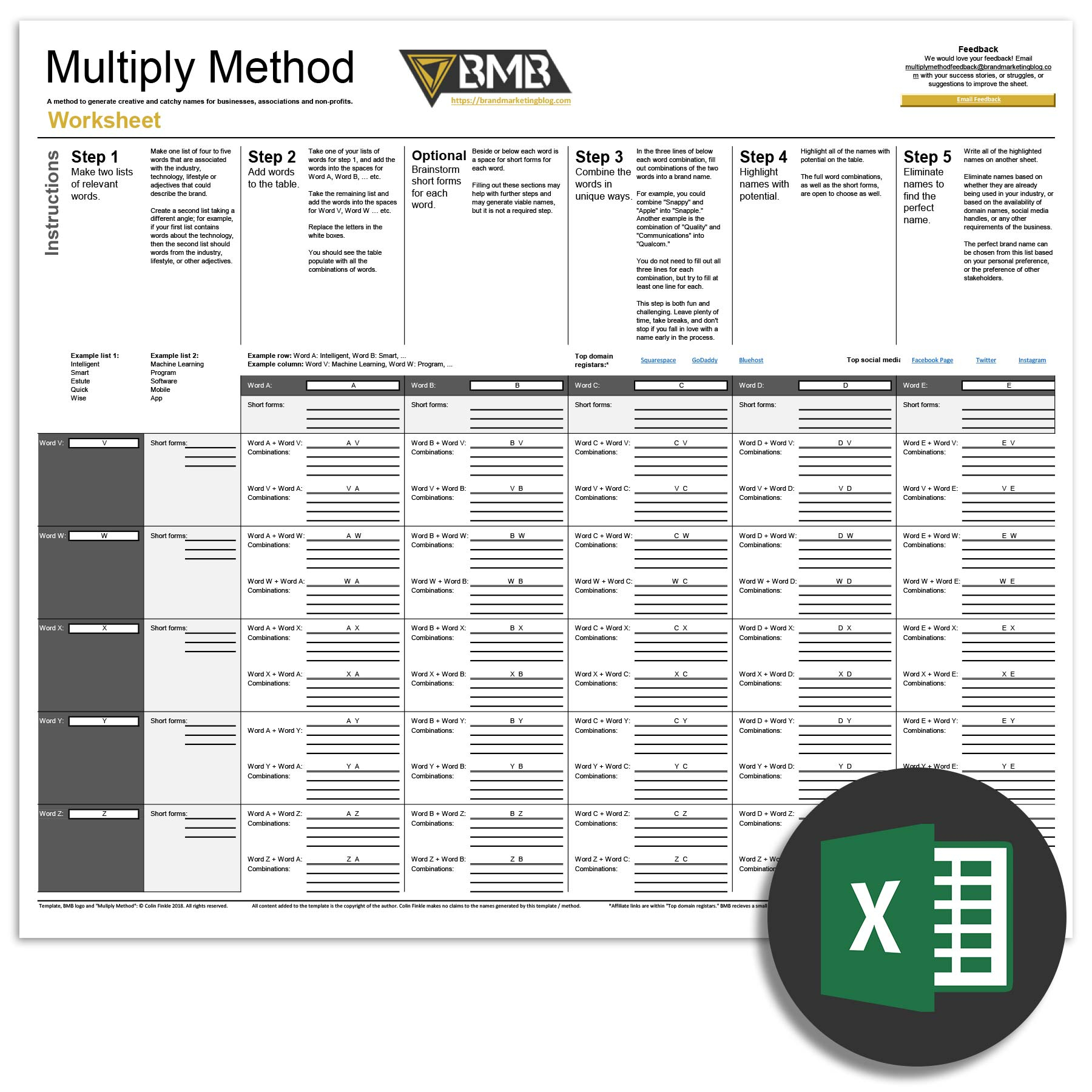 Spreadsheet Generator Inside Multiply Method Spreadsheet Excel – Bmb