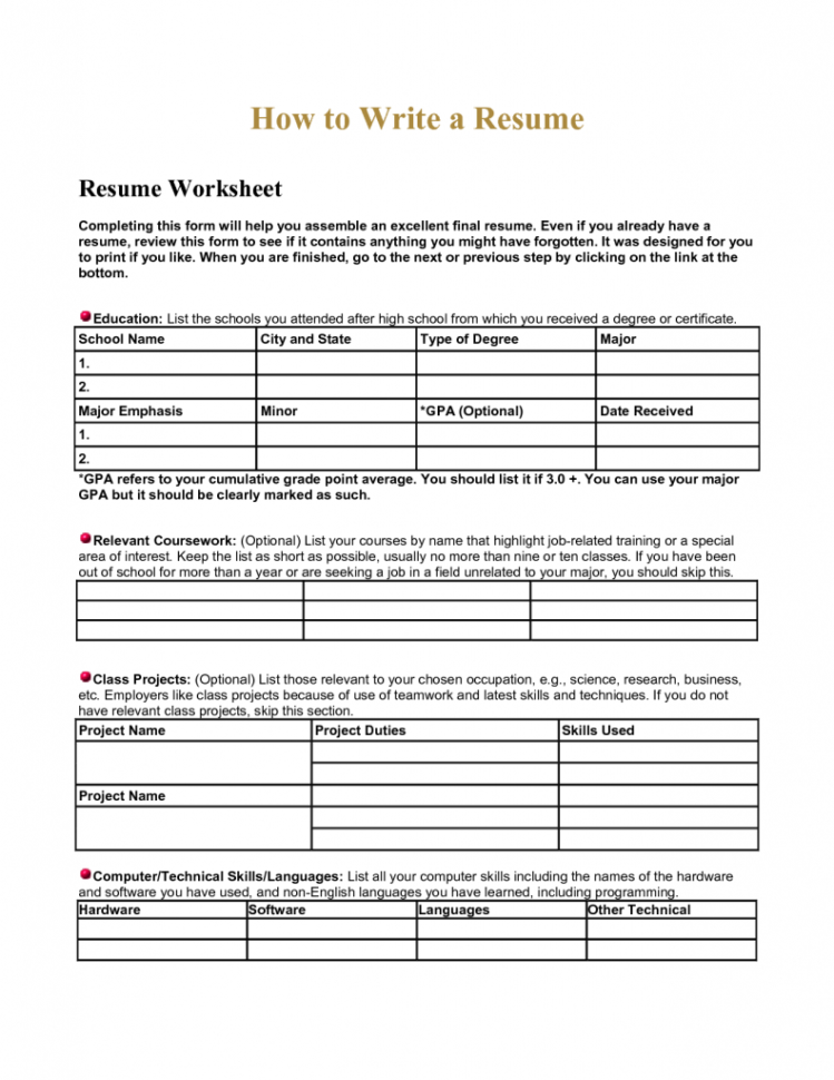 Spreadsheet Lesson Plans For Middle School Intended For Spreadsheet Lesson Plans For High School Resume Worksheet Using Your