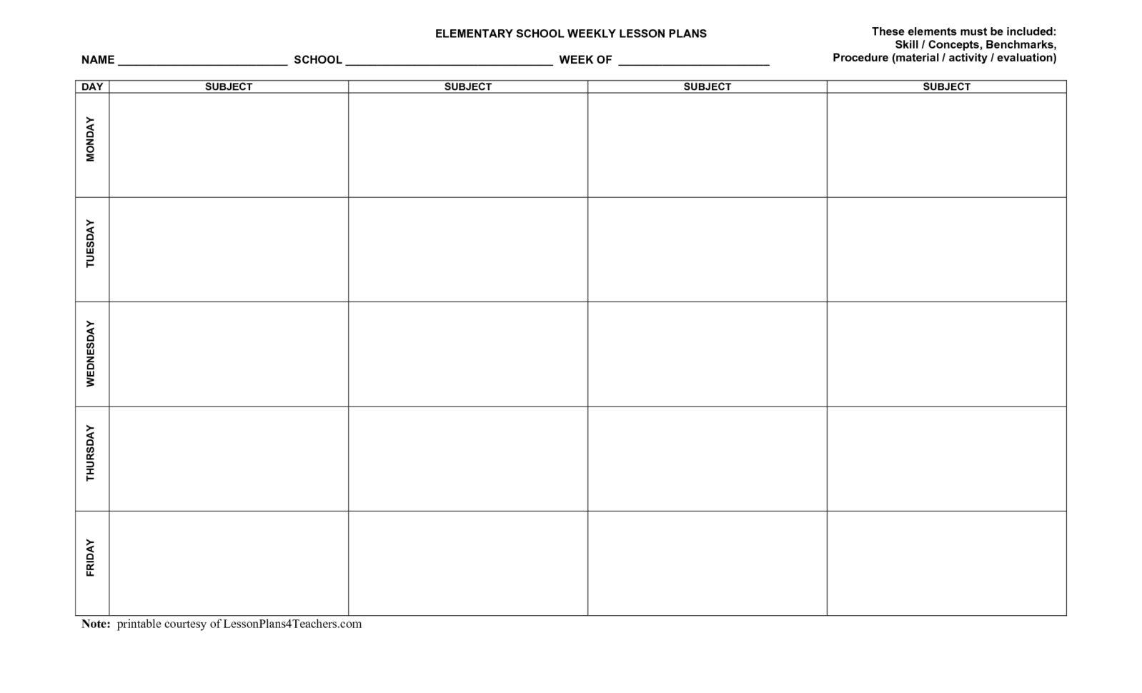 Spreadsheet Lesson Plans Throughout 005 Lesson Plan Template Excel Spreadsheet Wonderful ~ Tinypetition