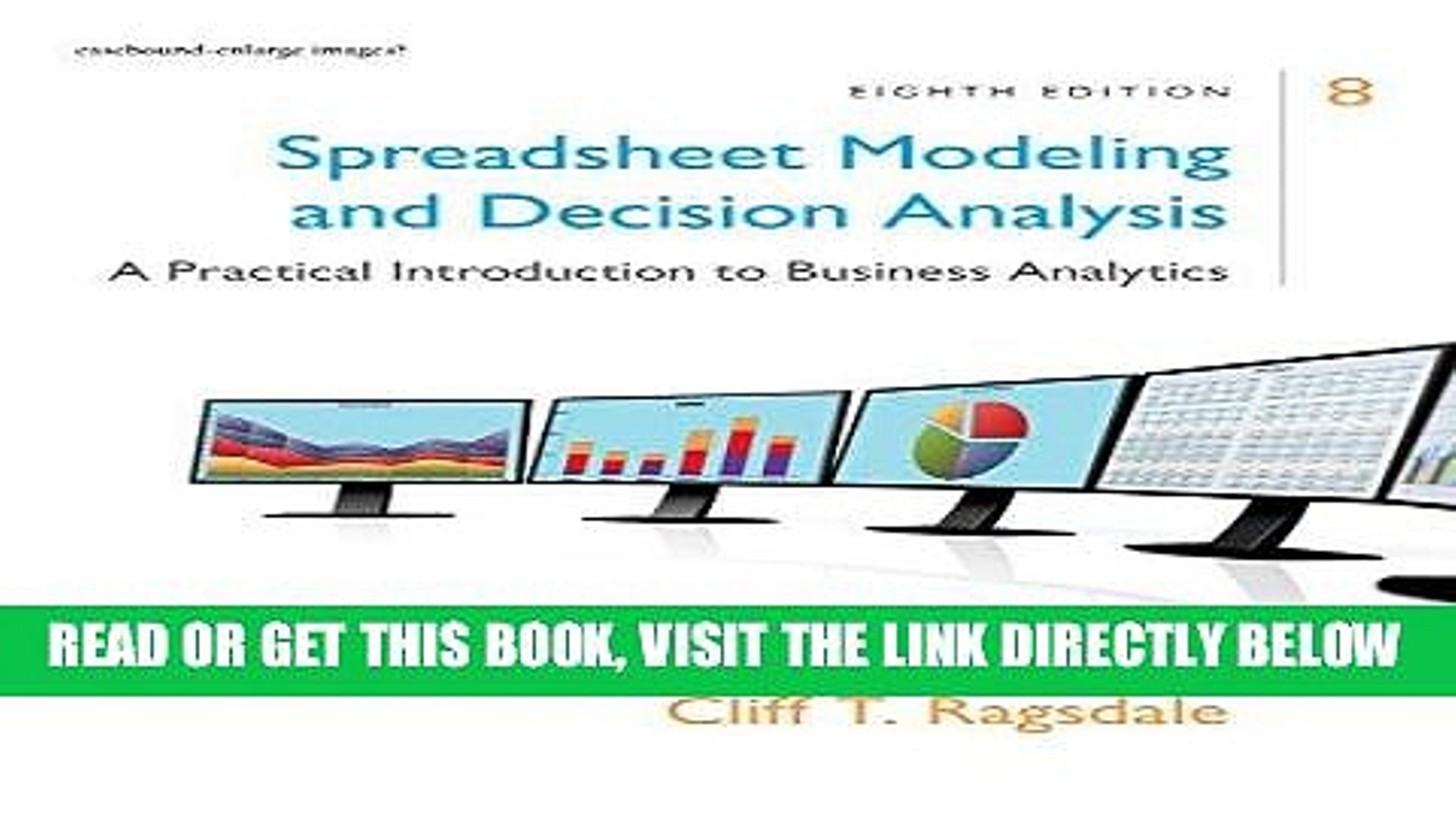 Spreadsheet Modeling And Decision Analysis 8Th Edition In Pdf] Spreadsheet Modeling Decision Analysis: A Practical