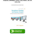 Spreadsheet Modeling And Decision Analysis Ebook throughout Ebook Epub] Spreadsheet Modeling  Decision Analysis A Practical