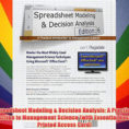 Spreadsheet Modeling And Decision Analysis Ebook With Regard To Spreadsheet Modeling  Decision Analysis: A Practical Introduction