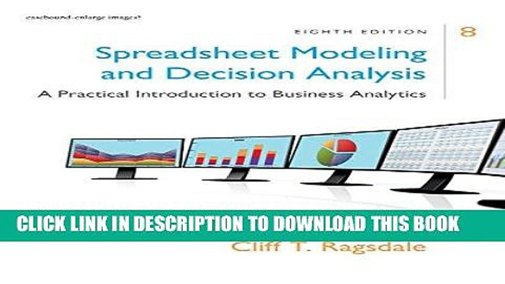 Spreadsheet Modeling And Decision Analysis Intended For Pdf] Spreadsheet Modeling Decision Analysis: A Practical