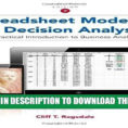 Spreadsheet Modeling And Decision Analysis Within Pdf] Spreadsheet Modeling And Decision Analysis: A Practical