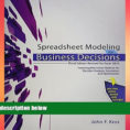 Spreadsheet Modeling For Business Decisions 3Rd Edition With Free Download Spreadsheet Modeling For Business Decisions Book