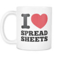Spreadsheet Ninja Mug Pertaining To I Love Spreadsheets Mug  Ninja King Business Financial Data Analyst