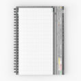 Spreadsheet Notebook In Excel Spreadsheet" Spiral Notebooksimthebus  Redbubble