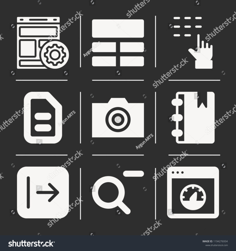 Spreadsheet Notebook Inside Less Zoom Symbol File Gross Symbol Stock Vector Royalty Free