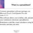 Spreadsheet Packages Intended For Making Spreadsheets And Presentations  Ppt Download