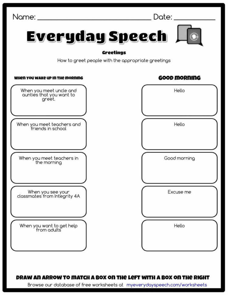 Spreadsheet Quiz Pertaining To Greetings In Spanish Worksheet And Farewells English Worksheets Pdf