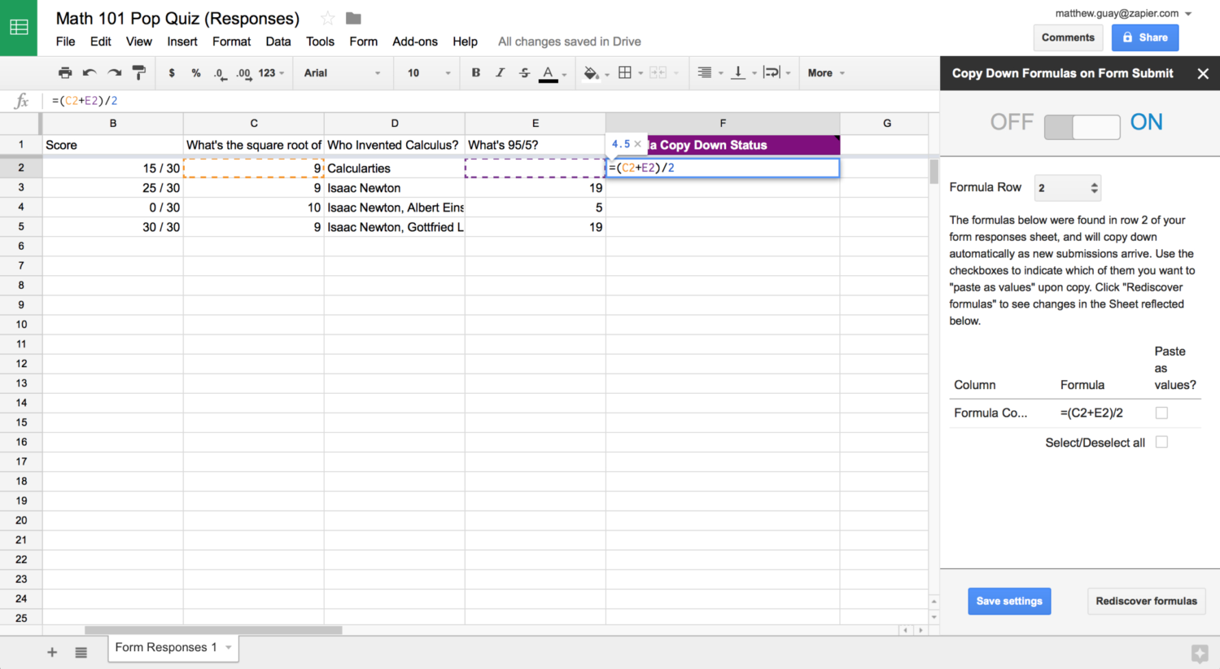 Spreadsheet Quiz Throughout A Beginner's Guide To Google Spreadsheet Formulas
