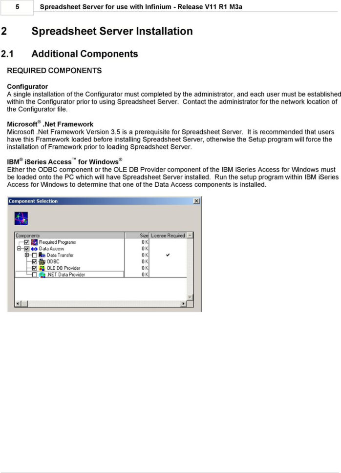 Spreadsheet Server Installation —