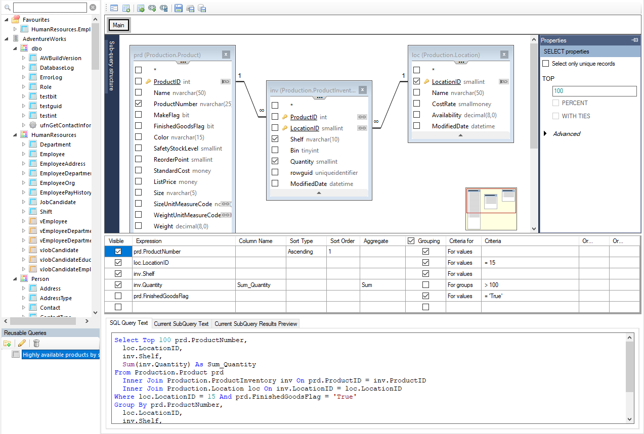 Spreadsheet Server Query Designer Pertaining To Visual Sql Query Builder To Get Data In Seconds!