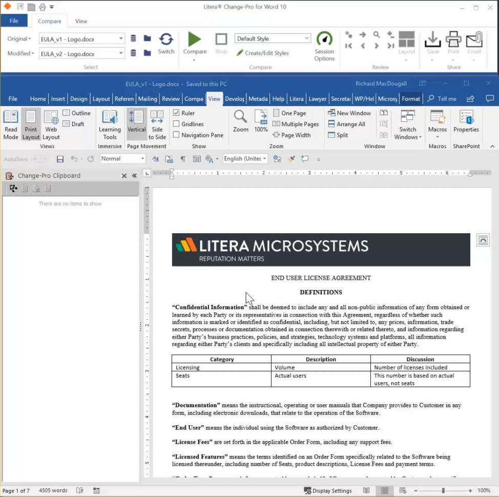 Spreadsheet Server User Guide Throughout Changepro Premier  Litera Microsystems