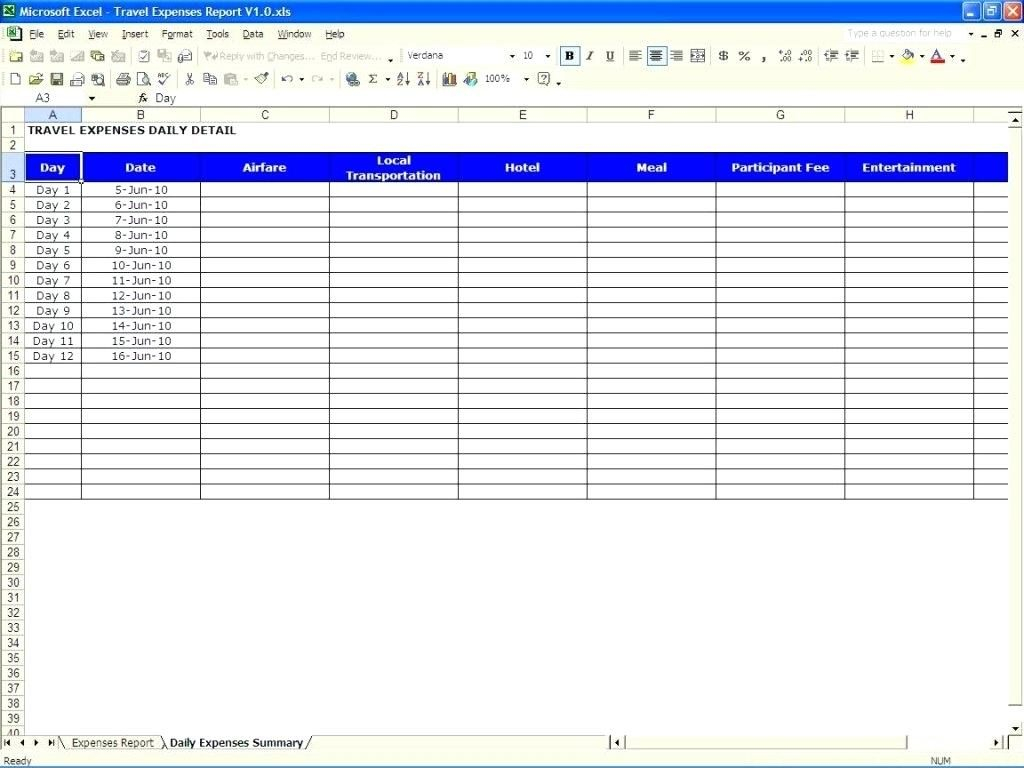 Spreadsheet Template Download In Expense Report Spreadsheet Template Free Download Templates Travel