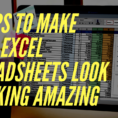 Spreadsheet Tips And Tricks Within How To Make Your Excel Spreadsheets Look Professional In Just 12 Steps