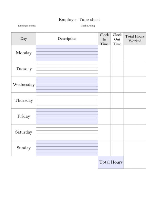 Spreadsheet To Keep Track Of Hours Worked — db-excel.com