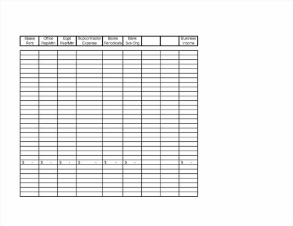 Spreadsheet To Track Expenses For Small Business For Small Business 