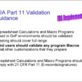 Spreadsheet Validation Fda For Validation And Use Of Exce Spreadsheets In Regulated Environments