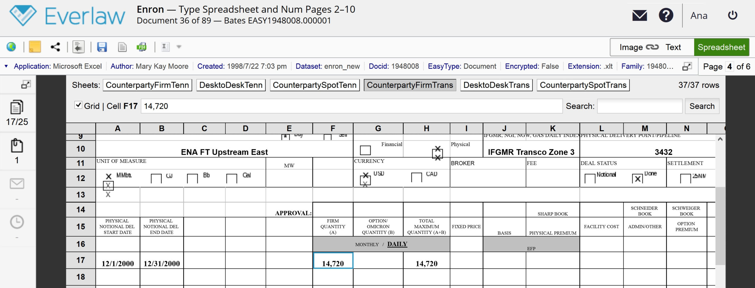 Spreadsheet Viewer Pertaining To Everlaw's October Release: Predictive Rating, Custom Spreadsheet