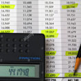 Spreadsheet Widget Regarding Calculator And Spreadsheet Widget Units Manufactured Stock Photo