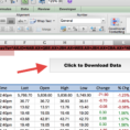 Stock Market Excel Spreadsheet Free Download Regarding How To Import Share Price Data Into Excel  Market Index